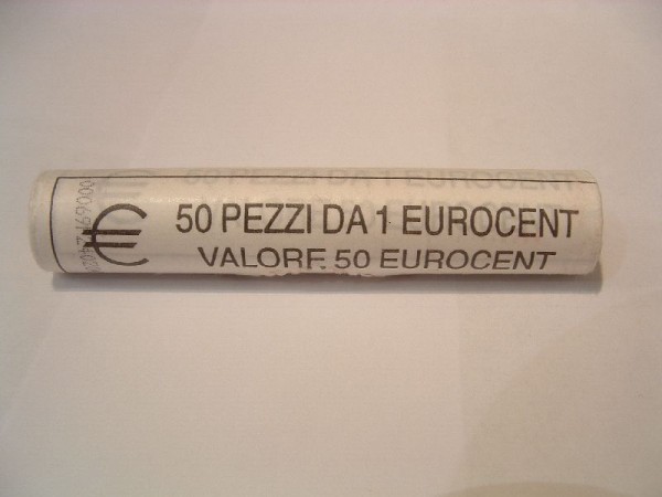 (afbeelding voor) Muntrol 1 eurocent 2004 UNC (50 stuks)